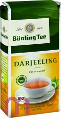 Bünting Tee Darjeeling Schwarzer Tee 250g lose, Bio  first flush